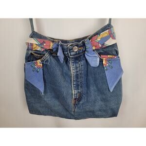 Denim Y2K  Shabby Chic Boho Vintage Crossbody Shoulder Strap Handbag